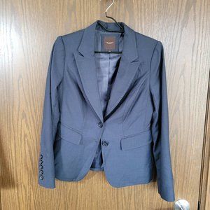 Vintage 90s The Limited Collection Navy Blue Tailored  Suit Jacket Size 6